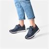 Paul Green Side Zip Laced Multi Trainer - Dark Navy